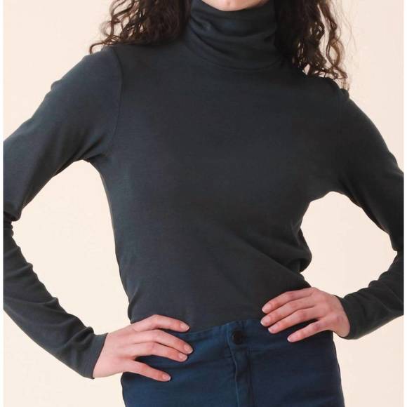 NEW PRAIRIE UNDERGROUND rib turtleneck in drab - Picture 1 of 2